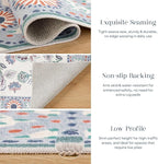 Phantoscope Washable Area Rug 9'x12' Non-Slip, Vintage Boho Rugs - Image 5