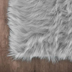 Latepis Round Area Rugs 8 Feet Grey Fuzzy Rug Fluffy Shag Throw Rugs Washable - Image 5