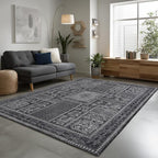 Washable Rugs 5x7 Area Rugs for Living Room, Thin Carpet for Bedroom, Soft Faux - Image 2