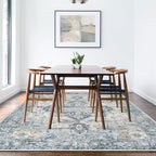 GENIMO 4x6 Area Rugs for Living Room, Machine Washable Rug, Non Slip Vintage - Image 3
