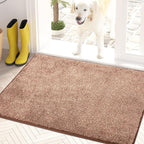 PURRUGS Dirt Trapping Door Mat 24" x 35.5", Non-Slip Machine Washable Entry Rug by PURRUGS
