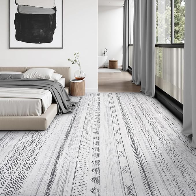 10x14 Area Rugs for Living Room Machine Washable Rug Distressed Indoor Carpet - Image 3