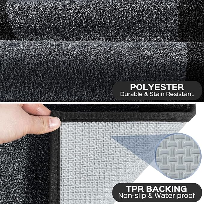 Washable Area Rug 34" x 60", Non Slip Kitchen Rug - Image 3