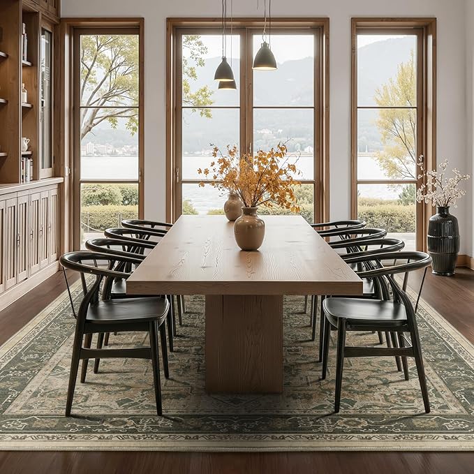 Large Area Rugs 10x12, Living Room Bedroom Carpet Extra Large Size Washable Non - Image 3