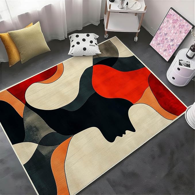 9x11 Abstract Rug, Abstract Area Rug, Geometric Area Rugs, Modern Geometric Rugs - Image 5