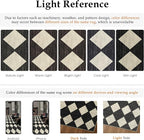8x10 Checkered Area Rugs for Living Room Black Machine Washable Large Rug - Image 6