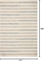 Loloi Chris Loves Julia Chris Collection CHR-05 Ivory/Slate 9'-3" x 13' - Image 2