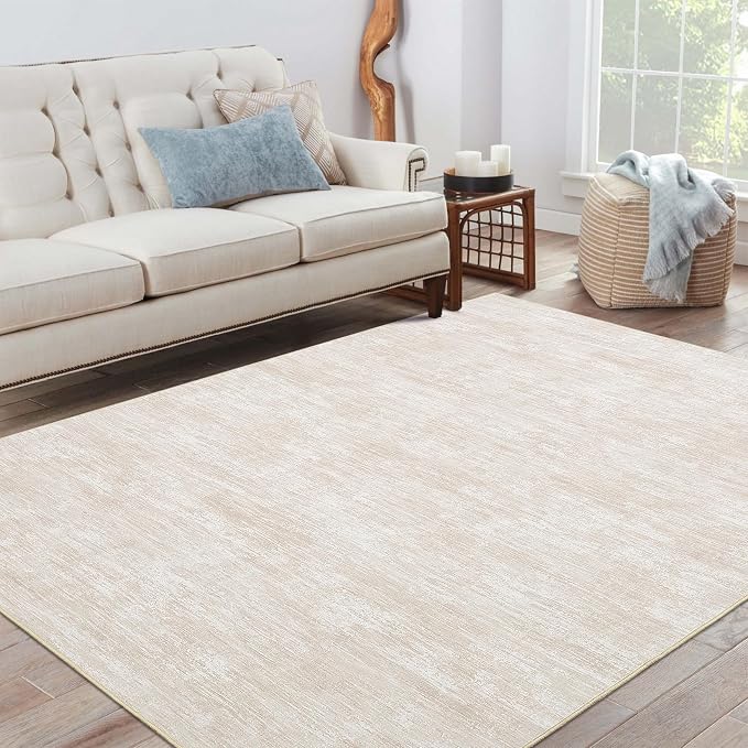 RUGSREAL Bedroom Area Rug 4x6 Modern Abstract Area Rug Stain Resistant Small - Image 9