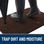 OLANLY Dog Door Mat for Muddy Paws 59x32, Absorbs Moisture and Dirt, Absorbent - Image 2