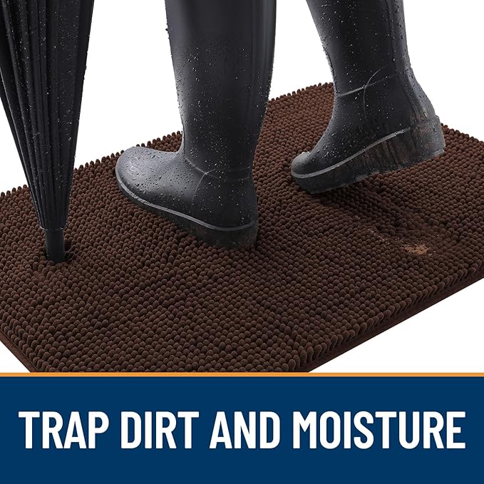 OLANLY Dog Door Mat for Muddy Paws 34x21, Absorbs Moisture and Dirt, Absorbent - Image 2