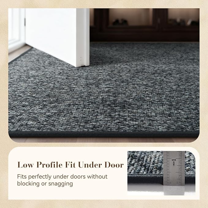 MontVoo Door Mat Indoor Entrance Doormat, Absorbent Durable Rubber Non Slip - Image 4