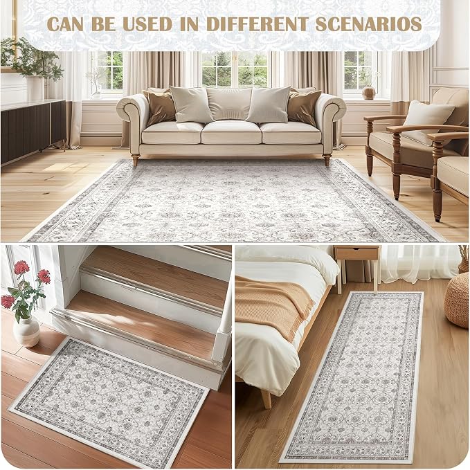 jinchan Hallway Runner Rug 3x8 - Image 3