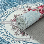 Easy-Going Floral Area Rug 2x3 Washable Entryway Rugs Front Door Mat Indoor - Image 3