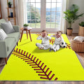 Soft Area Rugs for Bedroom, Softball Gifts for Softballs Lovers, Kids Toddlers by ForEveryonesLittleComfort