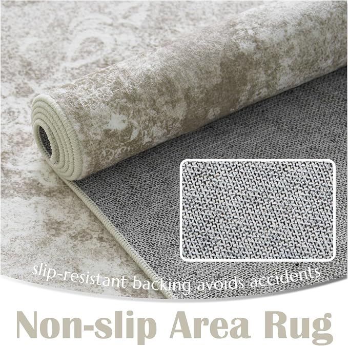 jinchan Vintage Floral Runner Rug 2x5 - Image 5