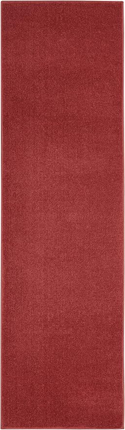 Nourison Home Nourison Essentials Brick Red 2'2" x 10' Area Rug - Image 6