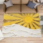 Boho Sun Area Rugs 6x8ft, Abstraction Deco Living Room Area Rug, Minimalist by Unknown