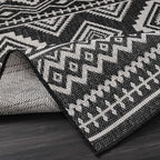 Beverly Rug Waikiki Boho Indoor Outdoor Rug 9x12, Washable Outside Carpet - Image 3