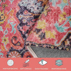 Lahome Bohemian Floral Medallion Area Rug - Image 7