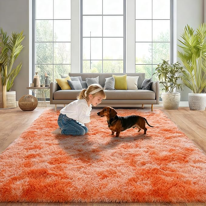 Upgrade Non-Slip Plush Rugs for Living Room, Soft Shaggy Carpets for Living Room - Image 2