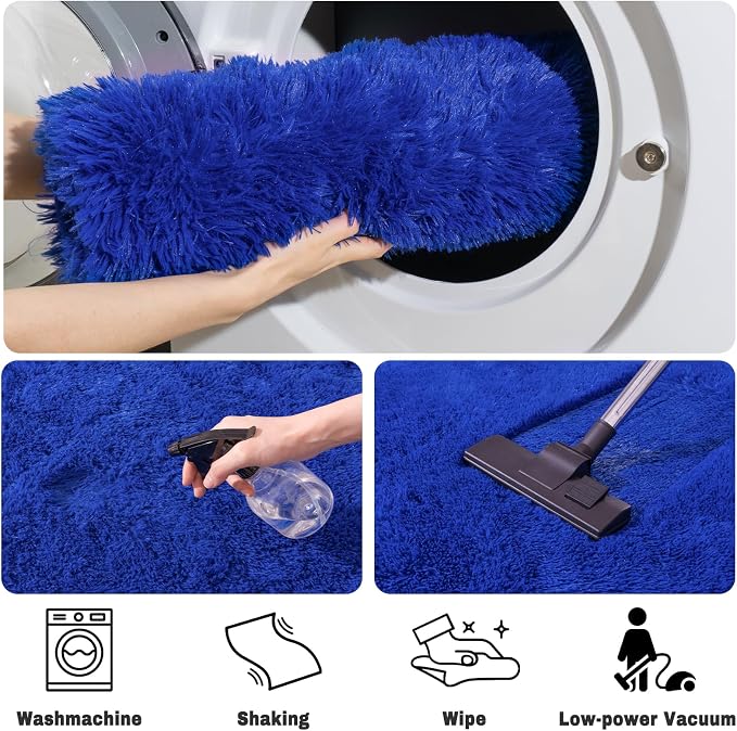 Soft Fluffy Area Rug for Bedroom, Non-Slip Cozy Plush Shag Carpet for Boys Kids - Image 7