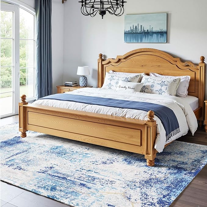 VEVOR 5 x 7 ft Area Rug Large Washable Rug Non-Slip and Tear-Resistant Soft - Image 8