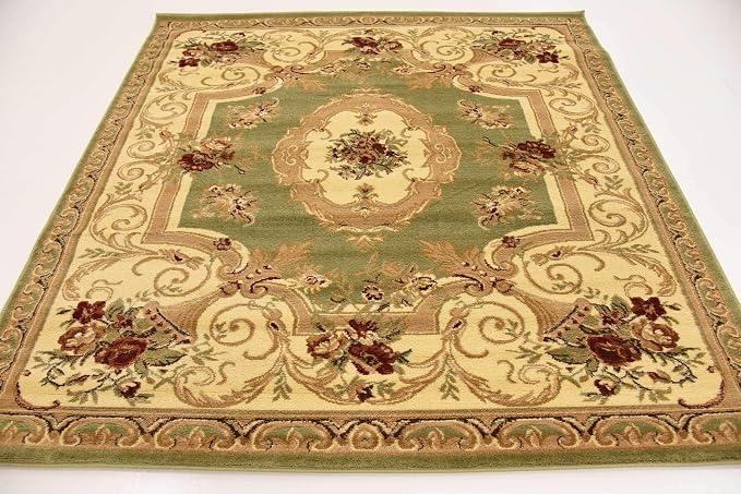 Unique Loom Versailles Collection Traditional Classic Floral Motif Area Rug - Image 5