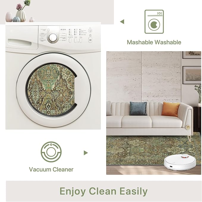 2x3 Entrance Rug Machine Washable Rug Small Door Mat, Ultra-Thin Low Pile Pad - Image 7