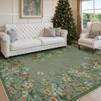 Wonnitar Washable 5x7 Area Rugs, Non-Shedding Living Room Throw Rug, Botanical - Image 5