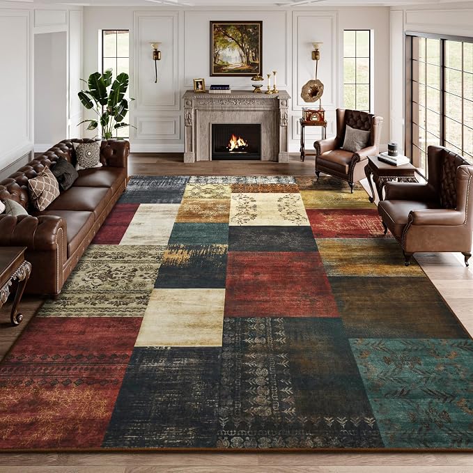 DweIke Large Modern Washable Area Rugs 8x10, Living Room Rug Non-Slip and by DweIkeHomeDecor