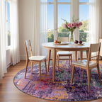 Washable Area Rugs 6ft Non-Slip Modern Abstract Soft - Image 3