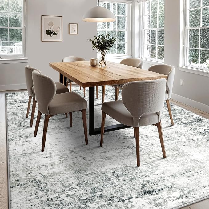 6x9 Machine Washable Area Rug for Living Room, Kids and Pets Friendly for - Image 8