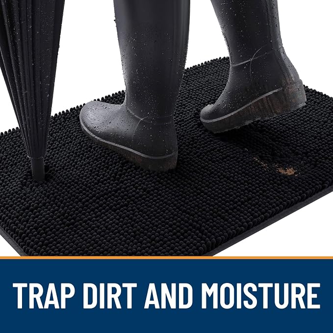 OLANLY Dog Door Mat for Muddy Paws 35x24, Absorbs Moisture and Dirt, Absorbent - Image 2