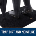 OLANLY Dog Door Mat for Muddy Paws 34x21, Absorbs Moisture and Dirt, Absorbent - Image 2