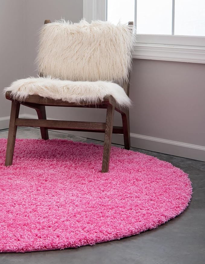 Unique Loom Solid Shag Collection Area Rug - Image 3