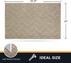 PURRUGS Dirt Trapping Door Mat 20" x 31.5", Non-Slip Machine Washable Entry Rug - Image 2