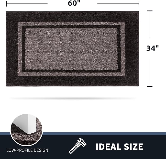 PURRUGS Dirt Trapping Door Mat 34" x 60", Non-Slip/Skid Machine Washable - Image 2