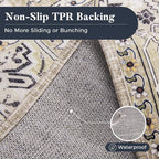 PURRUGS Vintage Farmhouse Boho Runner Rug 2x6 ft, Non-Slip Machine Washable Rug - Image 5