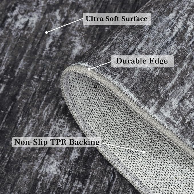 Garvee 2x6 Kitchen Rugs Non Slip Washable Bathroom Runner Rug, Non Shedding Low - Image 6
