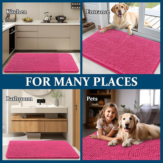 OLANLY Dog Door Mat for Muddy Paws 44x32, Absorbs Moisture and Dirt, Absorbent - Image 8