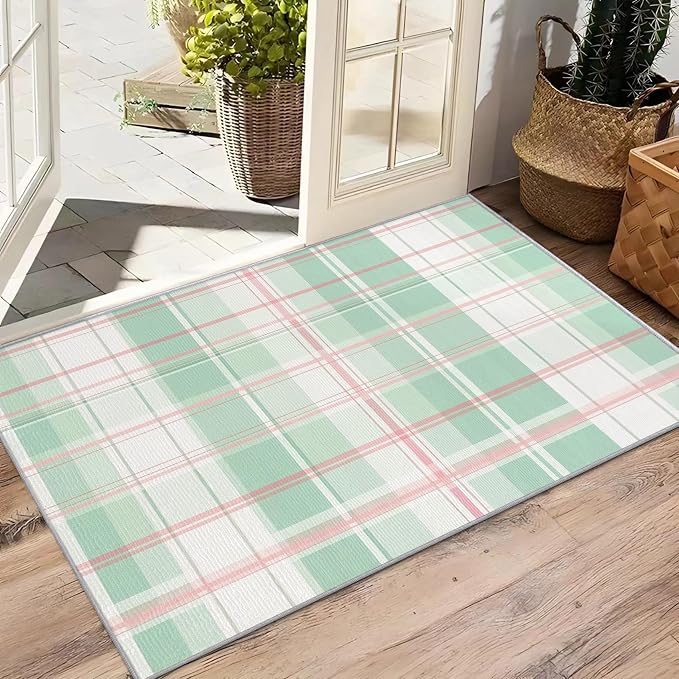 Plaid Large Area Rug - Image 4