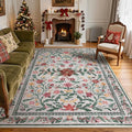 Lahome Christmas Rugs 8x10 Living Room Decor, Washable Area Rugs by Lahome