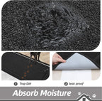 BEQHAUSE Dog Door Mat for Muddy Paws 32"x70" Dirt Trapper Absorbent Doormat Non - Image 3