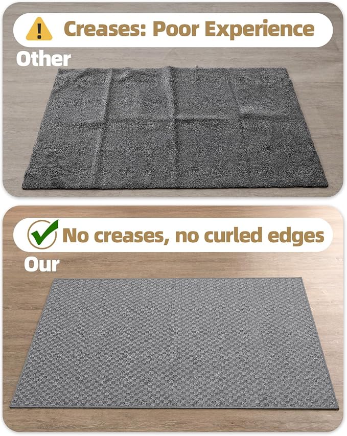 Color&Geometry Thin Front Door Mat Indoor Entrance Non Slip Rubber Backed - Image 4