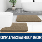 OLANLY Bathroom Rugs 70x24, Extra Soft Absorbent Chenille Bath Rugs, Rubber - Image 7