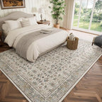 Washable 8x10 Area Rugs for Living Room, Boho Non-Slip Vintage Distress Large - Image 2