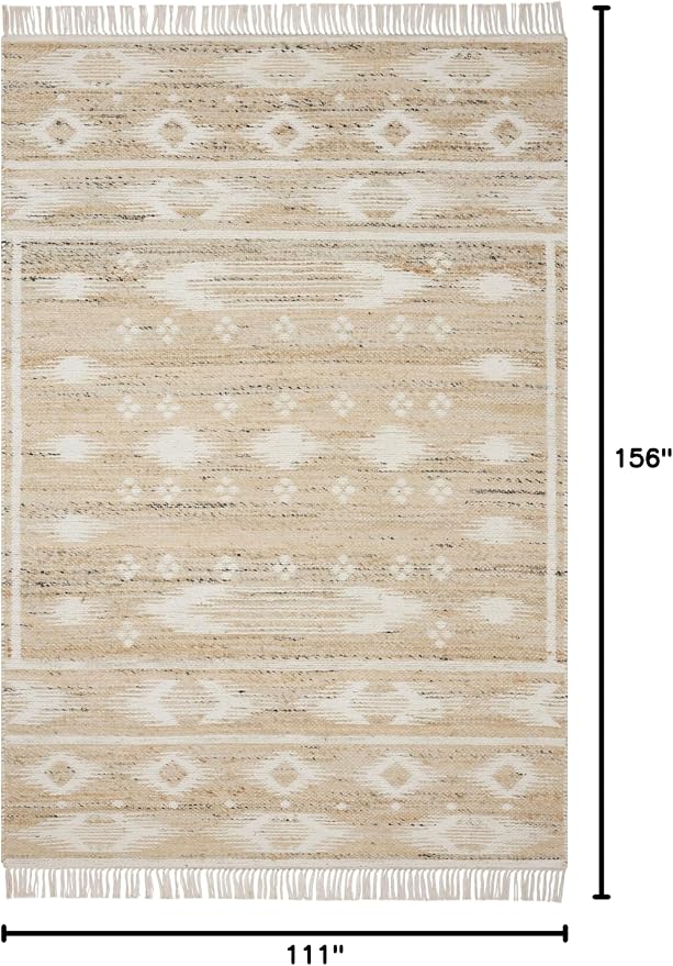 Loloi Angela Rose Rivers Collection RIV-04 Natural/Ivory 9'-3" x 13' Reversible - Image 2