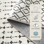 Lahome Moroccan Front Door Rugs Indoor 2x3 Non-Slip Washable Door Mats Indoor - Image 3