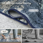 Bavni 5x7 Rug, Abstrcat Machine Washable Rug Non-Slip, Soft Mordern Lightweight - Image 5