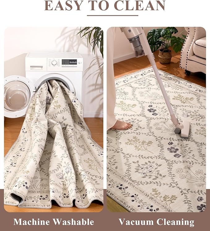 YIHOUSE 6x9 Washable Rug for Bedroom, Girls Dorm - Image 7